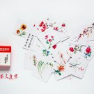 40 Pcs/Pack Kawaii Flowers Pattern Decoracion Diary Christmas Stickers Scrapbooking Stationery Stick