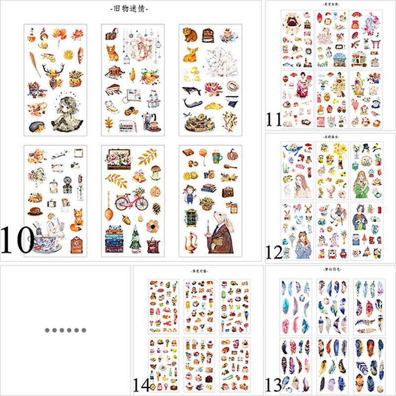 6sheetspack kawaii stationery stickers cute whale stickers lovely