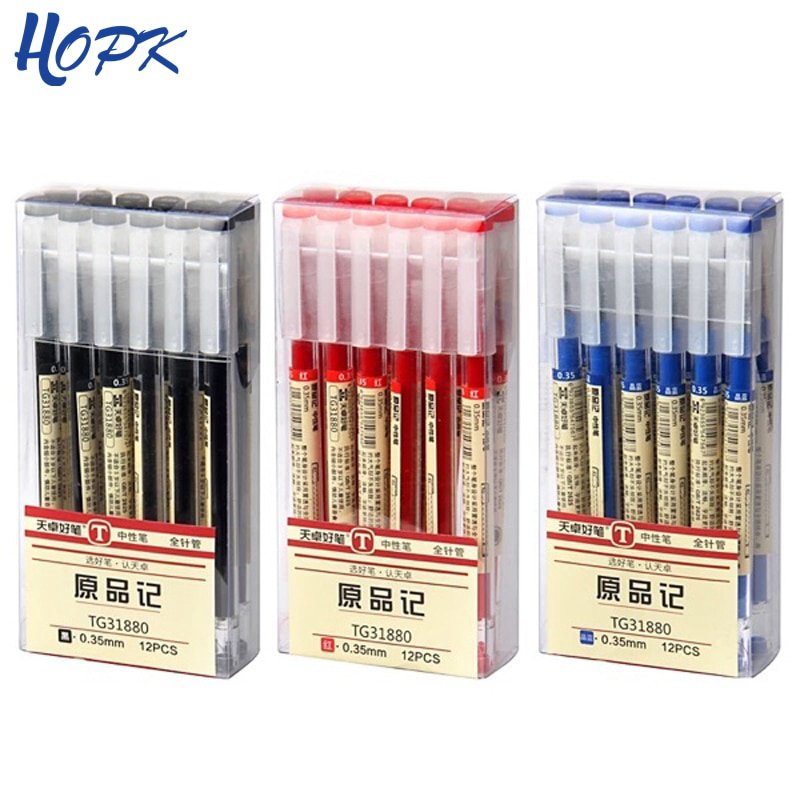 Japanese Ballpoint pen 0.35 mm Black Blue Ink Pen School Office student