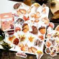 45pcs/box Stationery Stickers Vaporwave DIY Planet Sticky Paper Kawaii Moon Plants Stickers For Deco