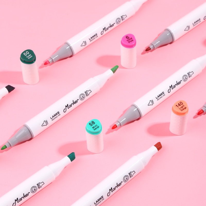 CHENYU 30/40/60/80Pcs Alcohol markers Manga Drawing Markers Pen Alcohol