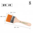 High Quality Nylon Paint Brush  Different Size Wooden Handle Watercolor Brushes For Acrylic Oil Pain