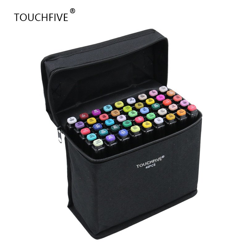 TouchFIVE 30/40/60/80/168 Color Art Markers Set Dual Headed Artist ...