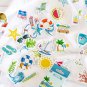 50Pcs Cute Plant Stationery Stickers Kawaii Drink Stickers Paper Adhesive Stickers For Kids DIY Scra
