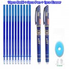 Erasable Pen Set Washable handle Blue Black Color Ink Writing Ballpoint Pens for School Office Stati