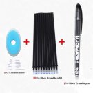 Erasable Pen Set 0.5mm Blue Black Color Ink Writing Gel Pens Washable handle for School Office Stati