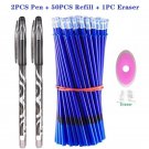 Erasable Pen Set Washable Handle Black Blue Ink Writing Gel Pen Rollerball Pens For School Office St