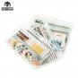 Mr.paper 4 Designs 40Pcs/lot Vintage Sights Simple Stripe Pocket Tape Deco Stickers Scrapbooking Bul