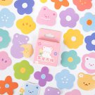 46 Pieces/Box Gardenia Flower Sticker Self-adhesive Various Sticker Manual Account DIY Decoration Se