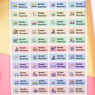100 Pcs Cute Customize Label Name Sticker Waterproof Personalized Adhesive Sticker For Kids Girls Sc