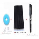 12/20Pc/Set Office Gel Pen Erasable Refill Rod Erasable Pen Washable Handle 0.5mm Blue Black Green I