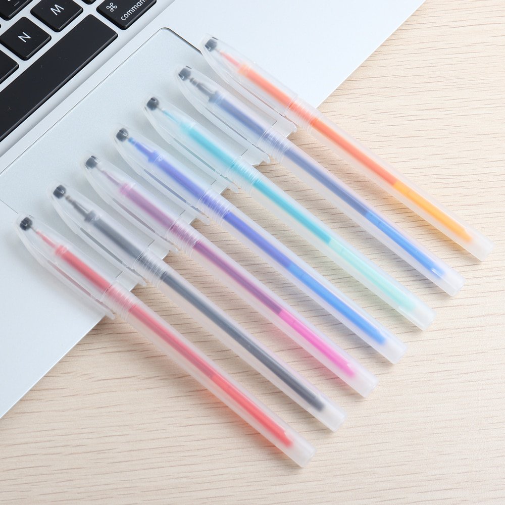 59PCS Erasable Pen Refill Set Pen Shell Washable Handle 0.5mm 7colors