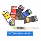 Superior 18/25/33/42Colors Solid Watercolor Paint Set With Water Brush Pen Watercolor Pigment For Dr