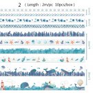 Mr Paper 26 Designs 10pcs/box Cute Cartoon Animals Washi Tapes Scrapbooking DIY Deco Creative Japane