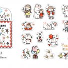 Many styles cute creative DIY fun stickers plant characters landscape aesthetic stickers diary decor