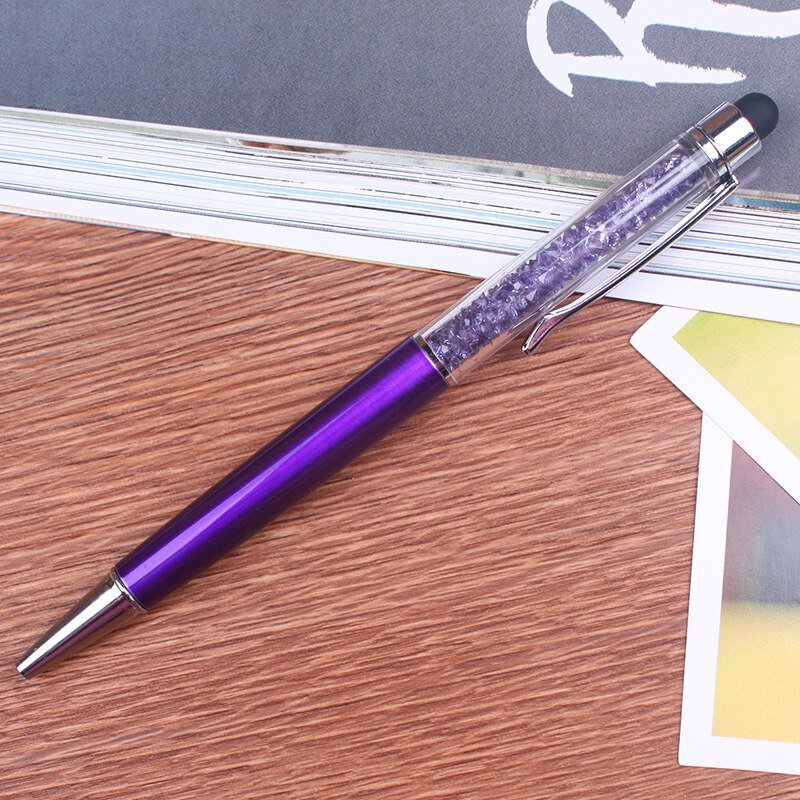 Beautifully Crystal Ballpoint Pen Fashion Creative Stylus Touch Pen for Writing Stationery Office &a