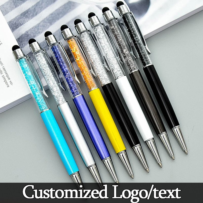 Beautifully Crystal Ballpoint Pen Fashion Creative Stylus Touch Pen for ...