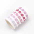 1 Pcs Dot Masking Tape Wide Washi Tape Basic Colorful Round Adhesive Tape DIY Scrapbooking Journal S