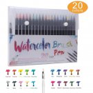 20 Color Watercolor Paint Brush pen set with Refillable water Coloring Pen for drawing painting Call