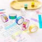 5m Laser Glitter Washi Tape Candy Colors Decorative Adhesive Masking Tapes For Scrapbooking Girls Di