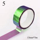 5m Laser Glitter Washi Tape Candy Colors Decorative Adhesive Masking Tapes For Scrapbooking Girls Di