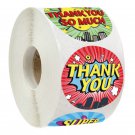500Pcs/Roll Sealing Label Stickers Thank you Adhesive Stickers Kraft Baking Paper Stickers For Gifts