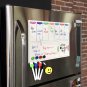 A3 Magnetic Weekly &amp; Monthly Planner Whiteboard Fridge Magnet Flexible Daily Message Drawing Ref