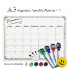 A3 Magnetic Weekly & Monthly Planner Whiteboard Fridge Magnet Flexible Daily Message Drawing Ref