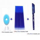 20Pcs/lot Erasable Rod Pen Refill 0.5mm Blue/Black/Red Ink Refills Set Gel Pen for School Office Wri