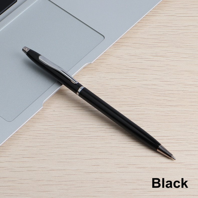 2/11/20/PCS Metal Ballpoint Pen 0.7mm Stainless Steel Ball Pen for School Gift Set Student Stationer