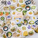 46 Pcs/set Vintage Stickers Cartoon Food Bullet Journal Stickers scrapbooking School Stationery Stic