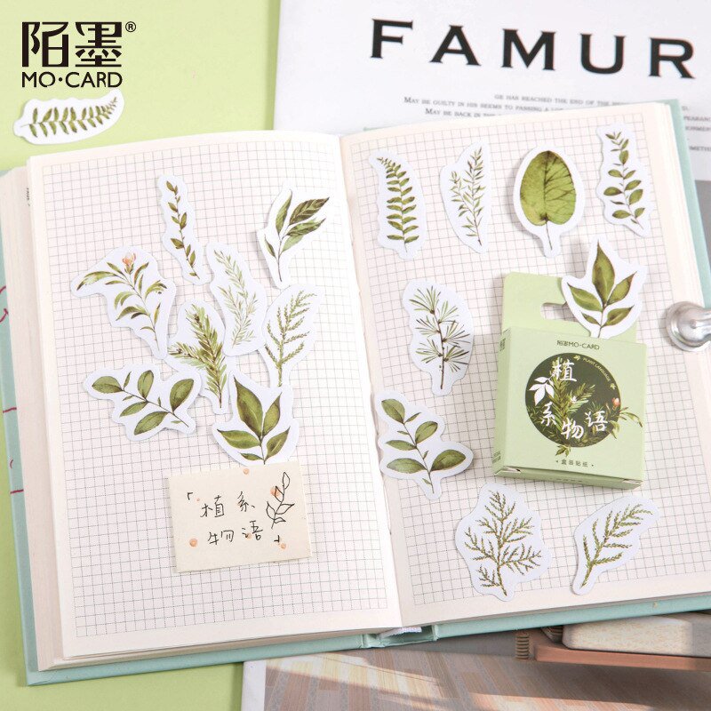46 Pcs/set Vintage Stickers Cartoon Food Bullet Journal Stickers scrapbooking School Stationery Stic
