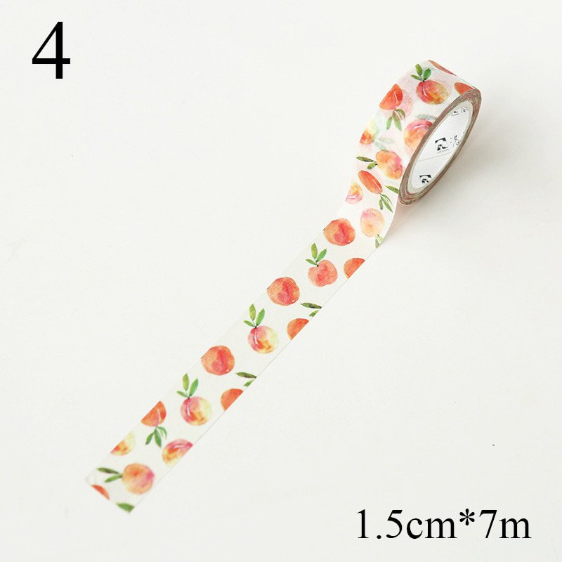 1PC Cute Kawaii Fruit Masking Washi Tape DIY Decorative Adhesive Tape For Diary Scrapbooking Decorat