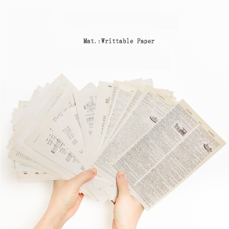 Mr.paper 2 Designs 57pcs Ancient Vintage Letters Scrapbooking/Card Making/Journaling Project DIY Kra