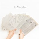 Mr.paper 2 Designs 57pcs Ancient Vintage Letters Scrapbooking/Card Making/Journaling Project DIY Kra