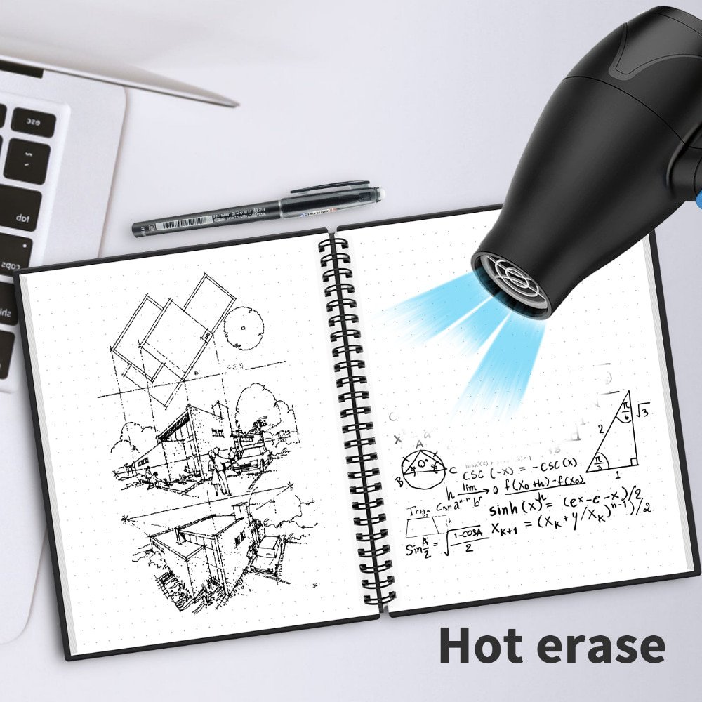 NEWYES A6 size Smart Reusable Erasable Notebook Microwave Wave Cloud