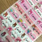 60Pcs 28X13MM Hebrew Name Customize Stickers Cute Carton Pattern Children Boy Girl School Stationery