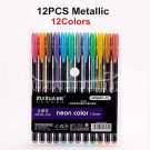 GENKKY 48 Colors Gel Pens Set Glitter Gel Pen For Adult Coloring Books Journals Drawing Doodling Art