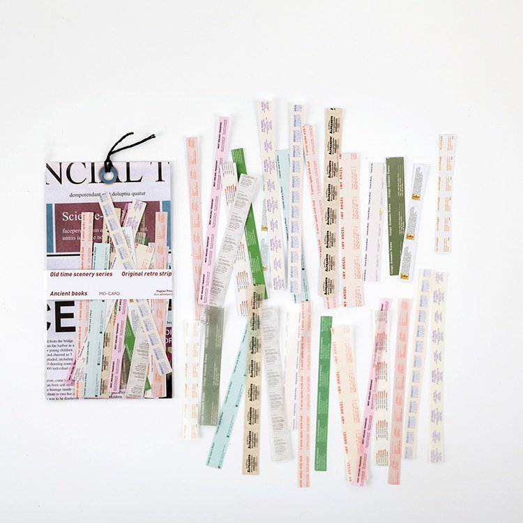 Mr.paper 30Pcs/pack 8 Designs Old Time Scenery Antique Ticket Artistic Stickers Bullet Journal Deco