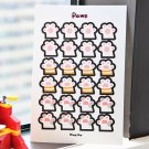 1 Sheet Cute Colorful Heart Sticker Kawaii Round Decorative Sticker DIY  Sticker Diary Scrapbooking 