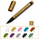 Metal Color Painting Art Marker 1.5mm Waterproof Permanent  DIY Manga Drawing Craft Pens Stationery 