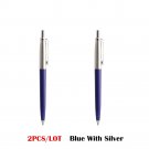 2/6/10/PCS GENKKY Ballpoint Pen Metal Materiall Press Style Ball Pens For School Office Writing Poin