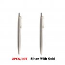 2/6/10/PCS GENKKY Ballpoint Pen Metal Materiall Press Style Ball Pens For School Office Writing Poin