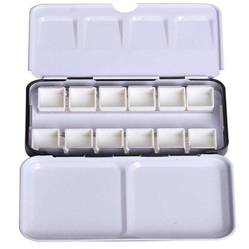 Watercolor Paints Tins Box Palette Painting Storage Paint Tray Palette