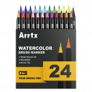 Arrtx 24/48 Colors True Brush Marker Pens Professional Water-Based Markers Washable & Nontoxic F