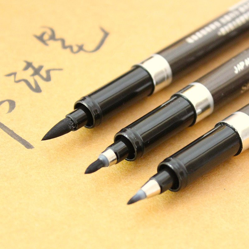 3 Pcs / Lot Calligraphy Pen for Signature Chinese Words Learning Brush