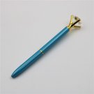 Mini Ballpoint Pen Metal Diamond Cristal Pencil 1 mm Black Ink Colored Rotating Slim Ball Point Pen 