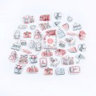 YUEGUANGXIA 40 Pcs/box Cute Candy Kawaii Diary Handmade Adhesive Paper Flake Japan Stickers Scrapboo