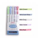 3pcs or 5pcs/set zebra mildliner color Japanese stationery double headed fluorescent pen  hook pen c