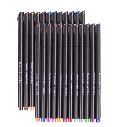 Fineliner Pen Set 12 24 36 48 60 100 Colors 0.4mm Micron Liner for ...